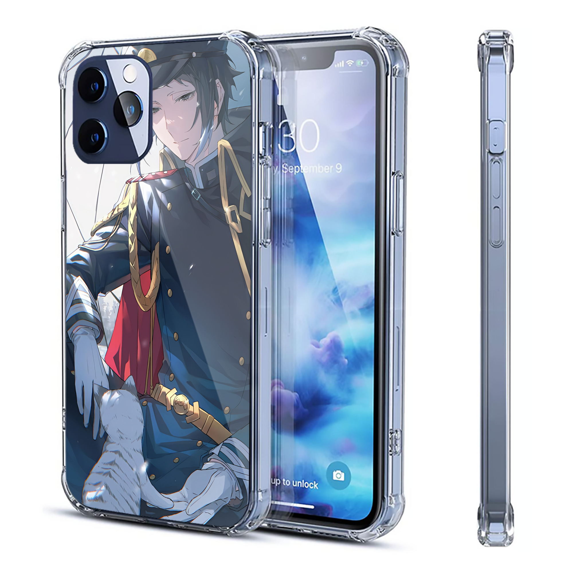 （画像用） 文豪ストレイドッグス Bungo Stray Dogs 【iPhone 12シリーズ対応】透明スマホケース（クリアソフトケース）